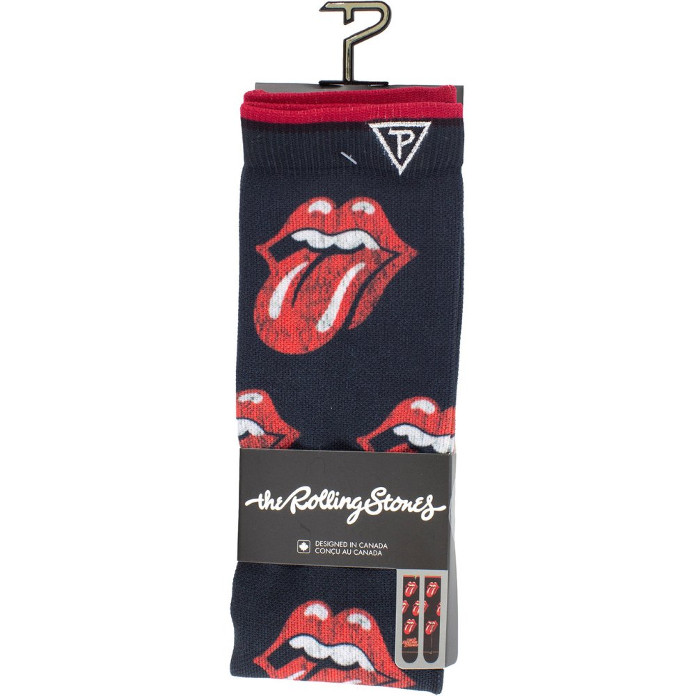 The Rolling Stones - Allover Tongues Sublimation Socken - Schwarz/Rot